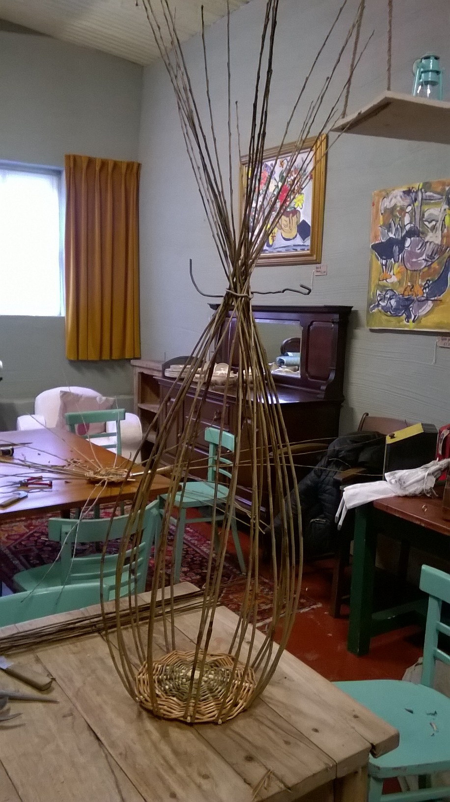 Basket Making; taking shape