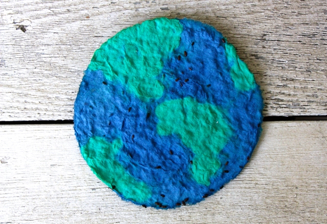 Plantable Paper Earth Seed Disk