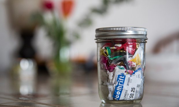 waste in a jar