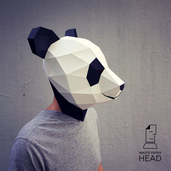 panda paper mask