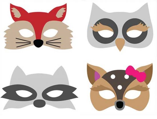 printable animal masks by Illi Style