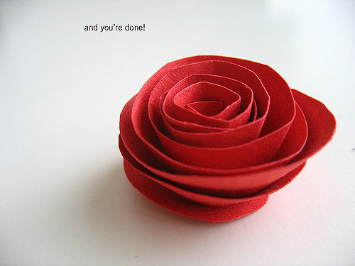 paper rose