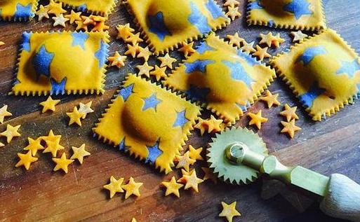 homemade star pasta by Salty Seattle