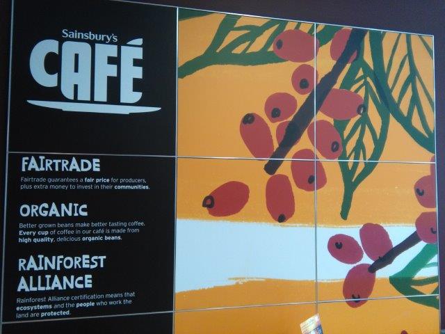 Organic coffee in Sainsbury