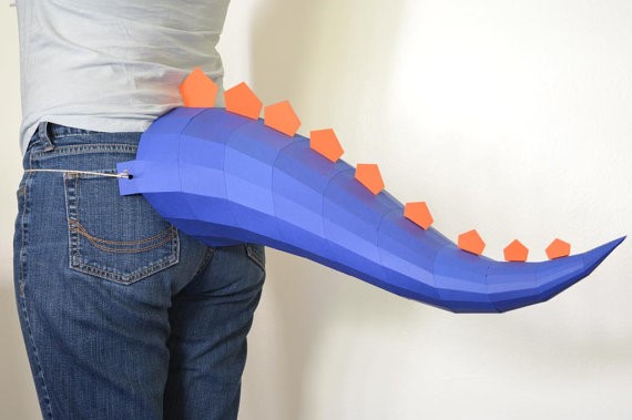 Paper Dinosaur Tail