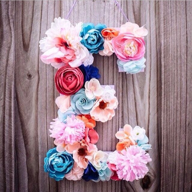 Flower Decorated Letter