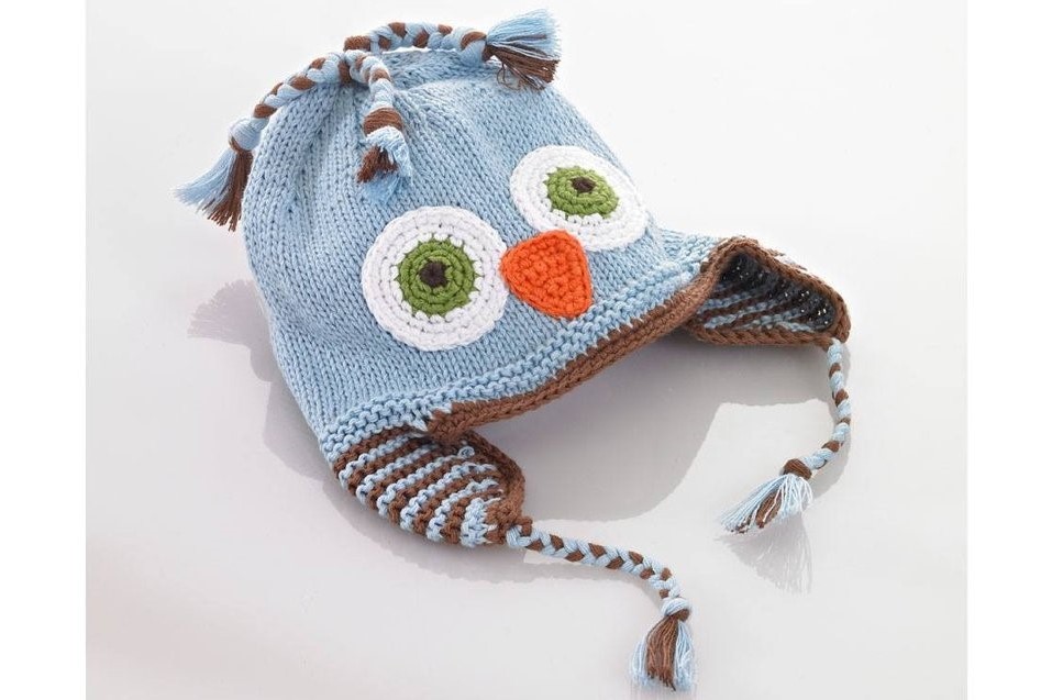 Organic Cotton Owl Hat