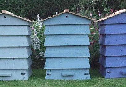 Timber Beehive Composter_blue