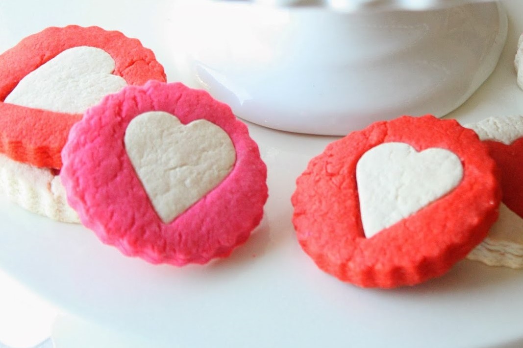 Two Tone Heart Cookies