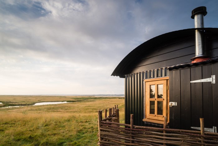 Sap phire Hut on Elmley Nature Reserve