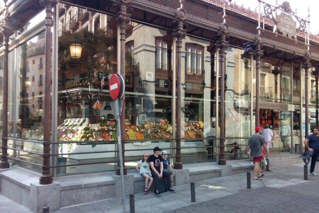 outside view of san miguel market in madrid