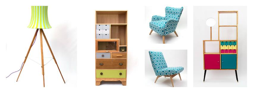 selection of upcycled furniture