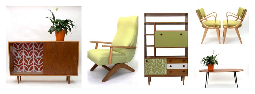 selection of upcycled furniture