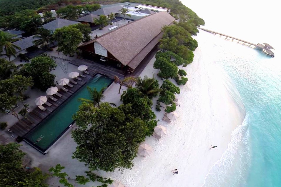 tropical resort on beach