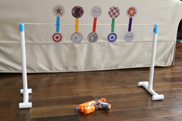 Spinning Toy Gun Target