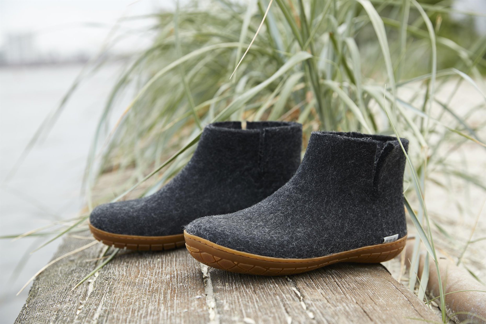 ethical boiled wool slipper
