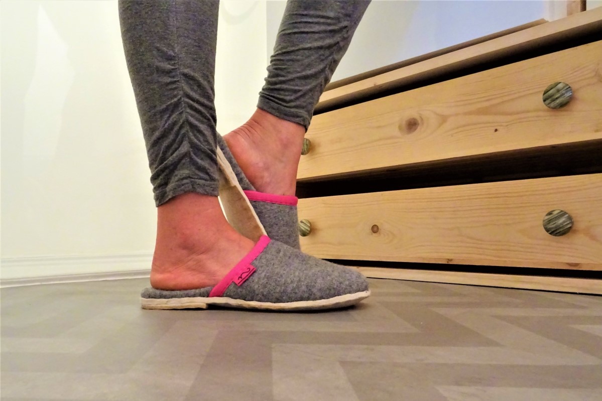 Austrian style wool slippers