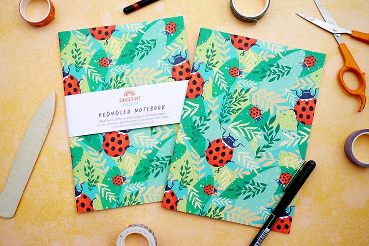 recycled paper notebooks