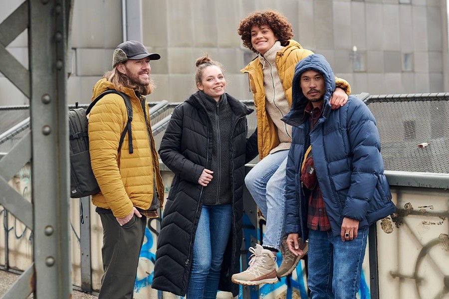 Recycled outdoor clothing