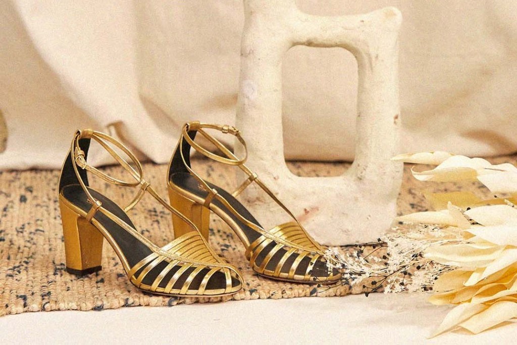 shoes made from deadstock material