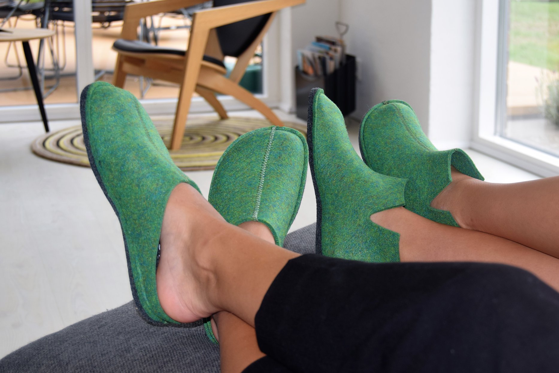 Recycled slippers form Denmark